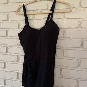 Auden Black Clipping Nursing Tank - Padded